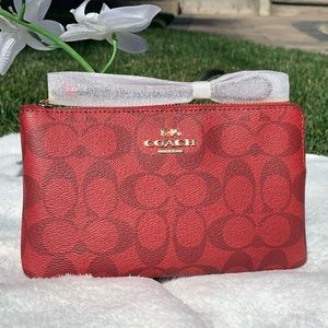 Coach Large Corner Zip Wristlet